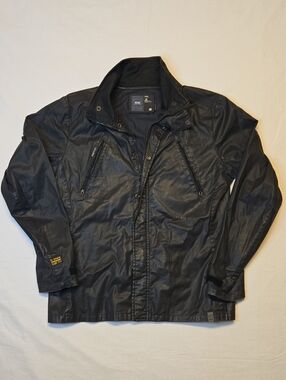 G-Star Raw Black Sniper Shirt Long Sleeve Full Zip Jacket